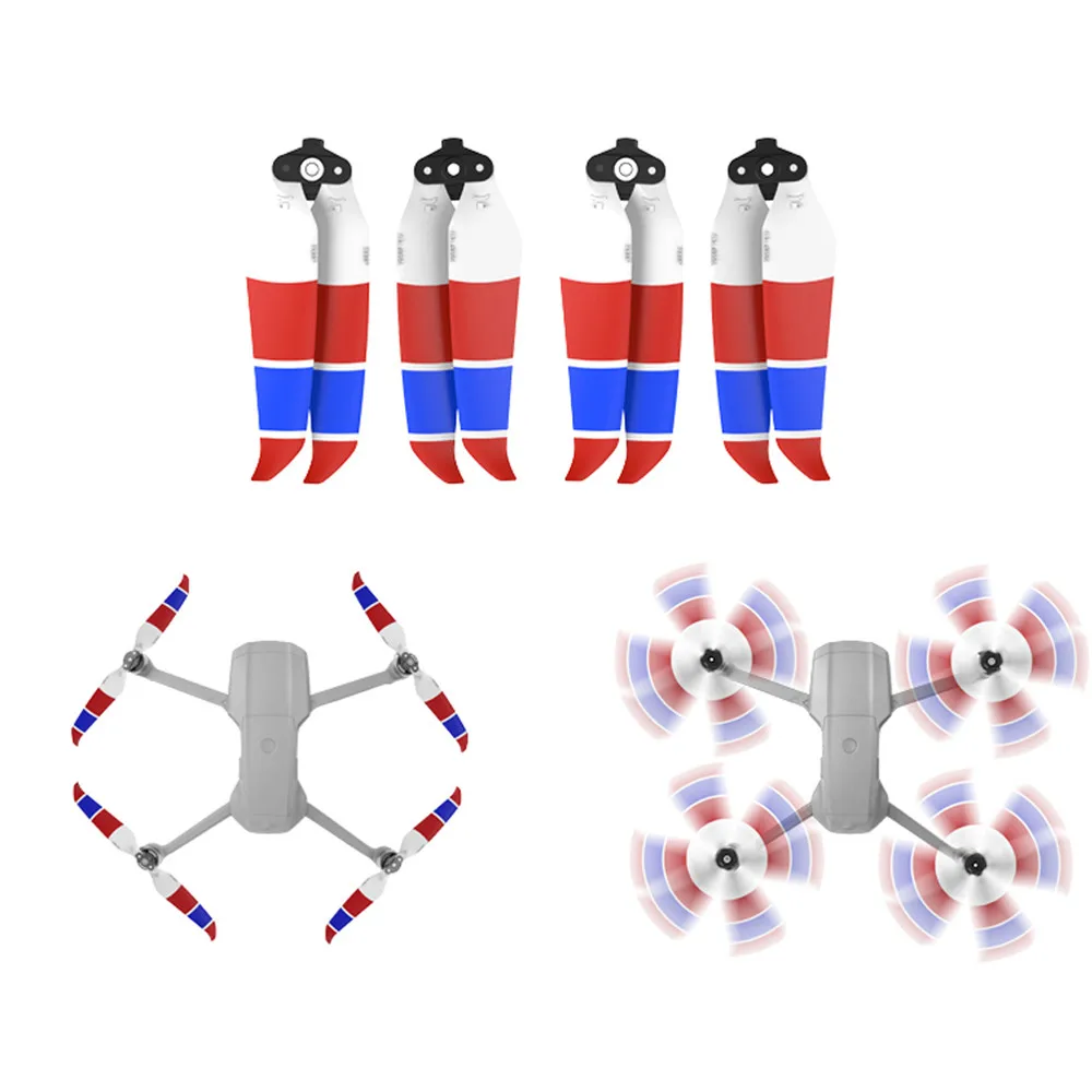 4 шт Многоцветный 7238F малошумный быстроразъемный Пропеллер для DJI Mavic Air
