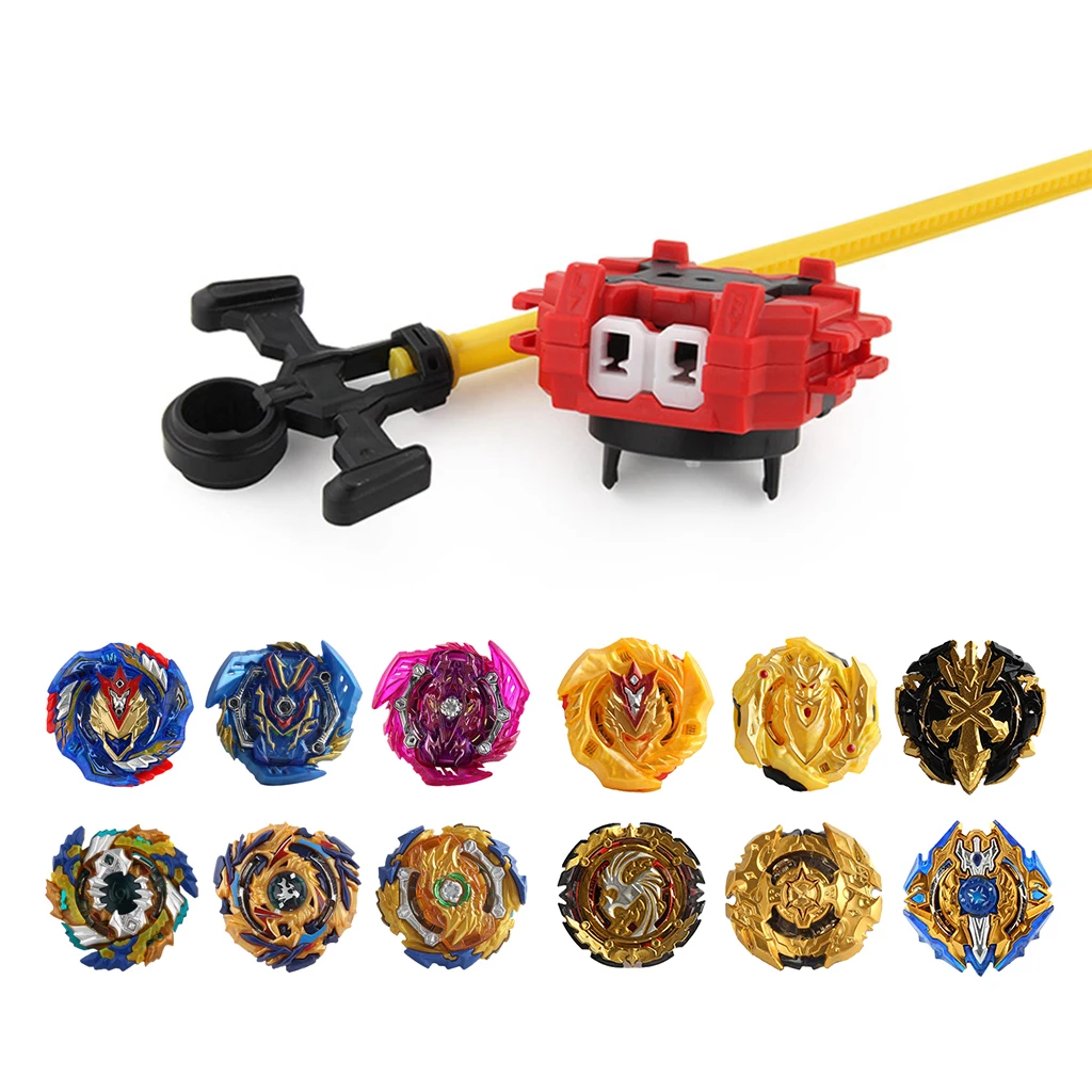 

4D Metal Fusion Fight Spinning Tops with Launchers Rulers Battling Tops Game