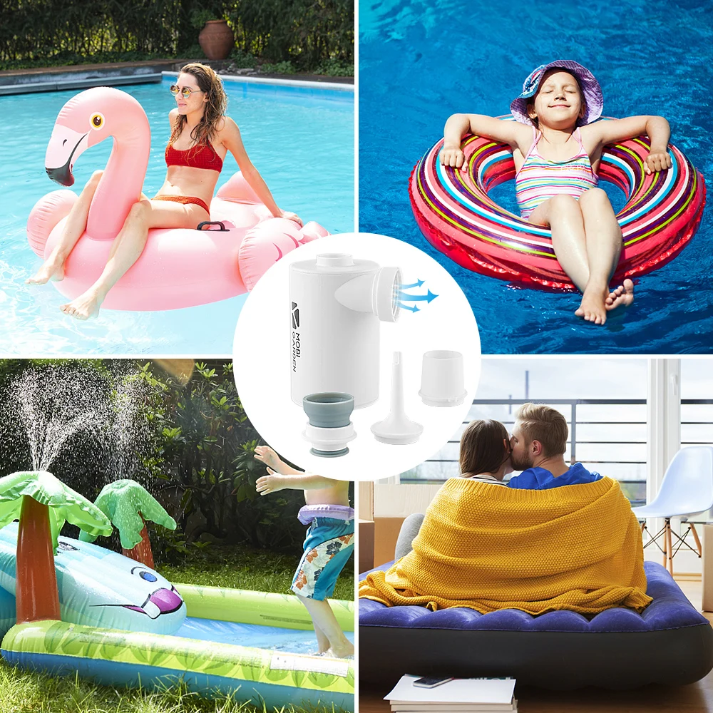 

Portable Mini Air Pump USB Rechargeable Compact Air Pump with 1300mAh/3600mAh Lithium Battery Lightweight Outdoor Air Pump