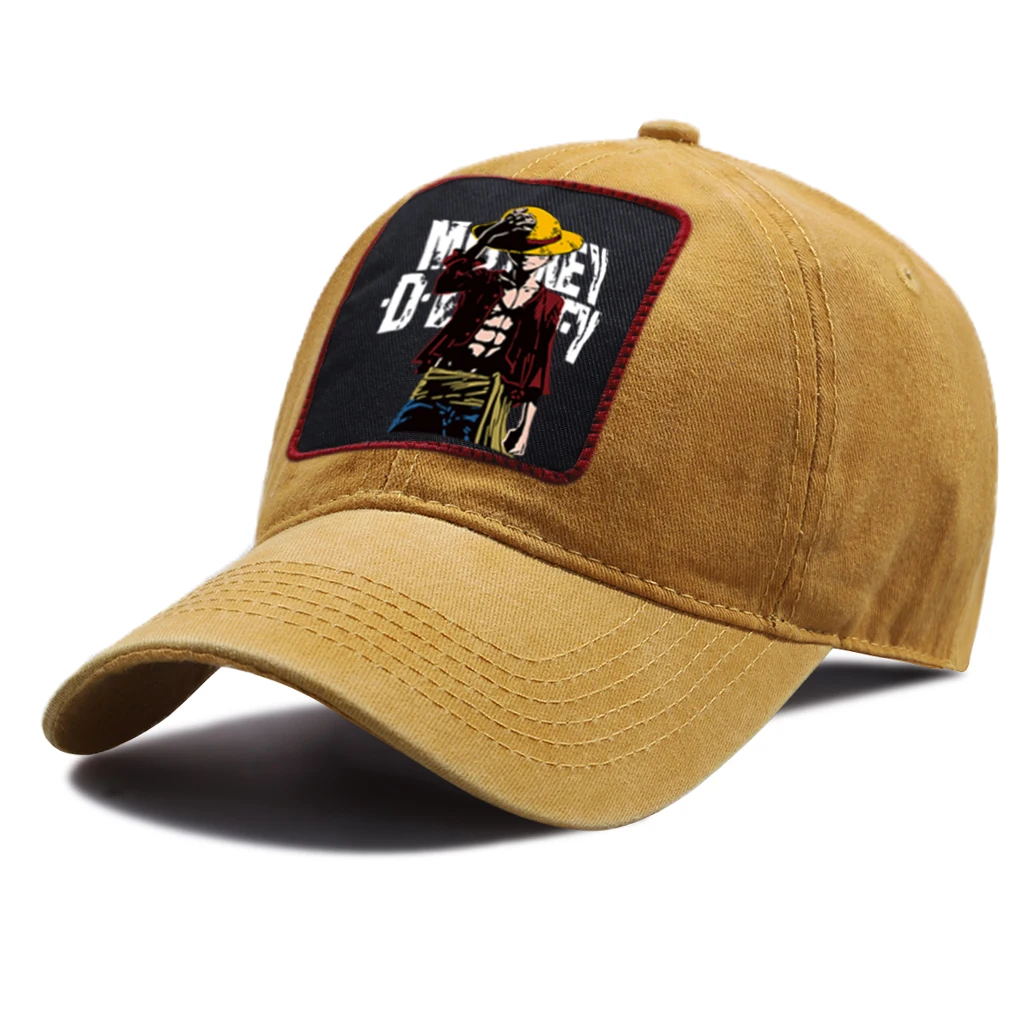 Бейсболка Luffy с мультяшным принтом летняя Кепка унисекс в стиле аниме