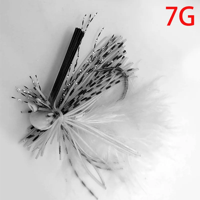 Рыболовная приманка 7 г мягкая с силиконовой юбкой форель окунь | Спорт и