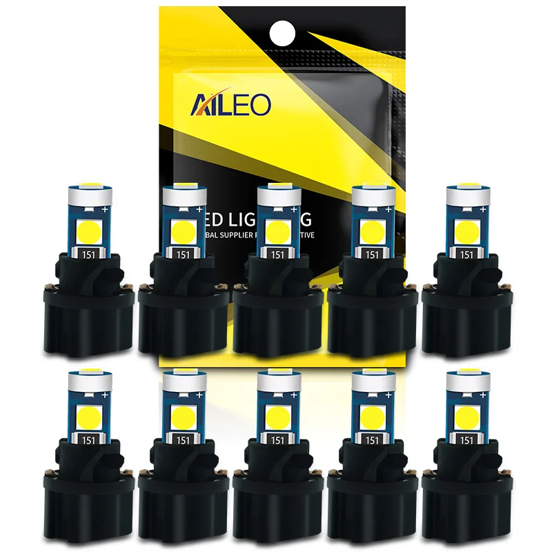 

10 шт., яркий светодиод T5 W1.2W W3W PC74 PC37 с поворотным замком, приборные светильники, предупреждающий индикатор приборной панели, кнопка