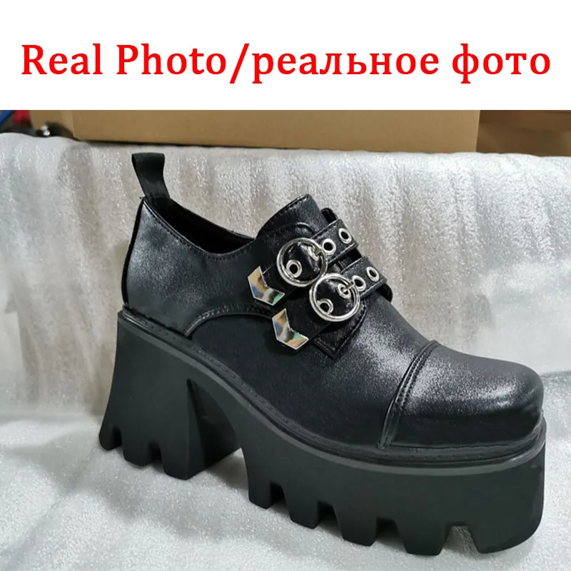 

DORATASIA Brand New Women Sold Buckle Platform High Heel Shoes Punk Cool Stylish Great Quality Pumps Women Pumps