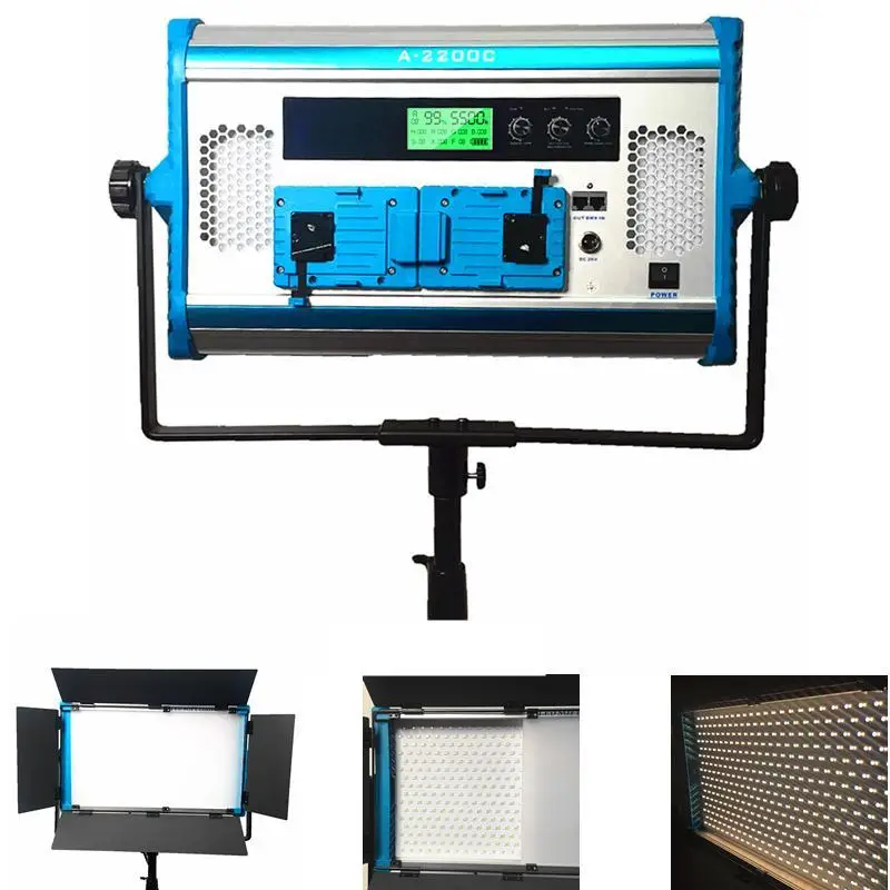 

Yidoblo App Control LED lamp LCD Screen A-2200c Bio-color 140W RGB 4 Colors Adjust LED Lamp Video Film LED Soft Lighting Panel