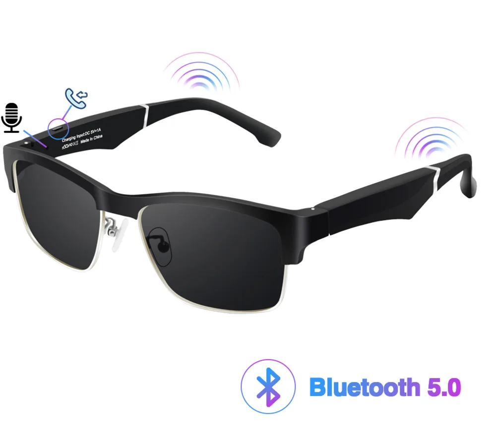 

Высококачественные умные солнцезащитные очки, беспроводные, Bluetooth 5,0, громкая связь, звонки, музыка, аудио, TWS, голосовое управление Google, поля...