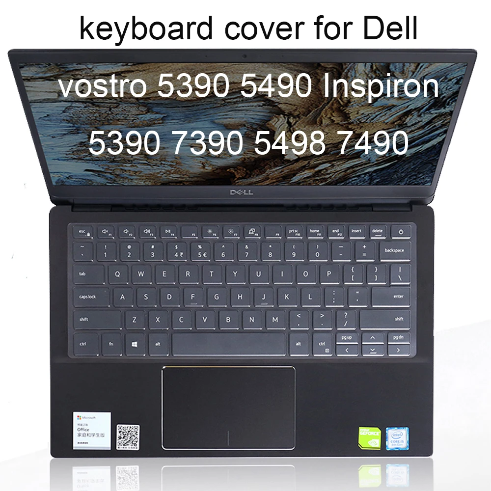 Чехлы для клавиатуры Dell Vostro 5390 5490 Inspiron 13 7390 14 5498 7490 прозрачная защитная пленка из