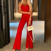 wefads woman sling solid color fashion jumpsuit sexy romper for women lady high streetwear