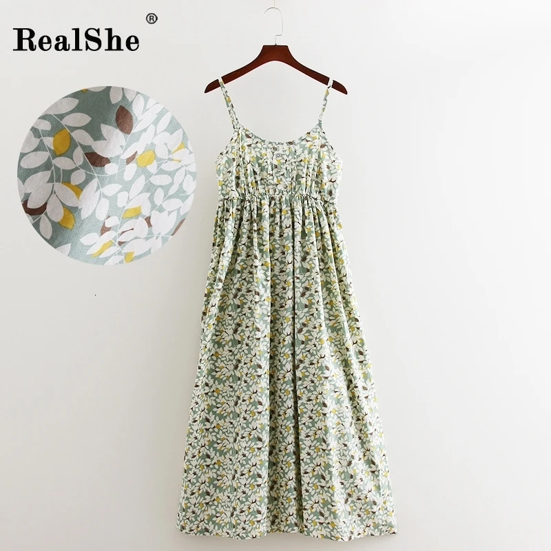 RealShe, женское вечернее платье, длинное, летнее, бохо платье, без рукавов, цветочный принт, пляжное платье, туника, макси платье, сарафан, Vestidos De Festa