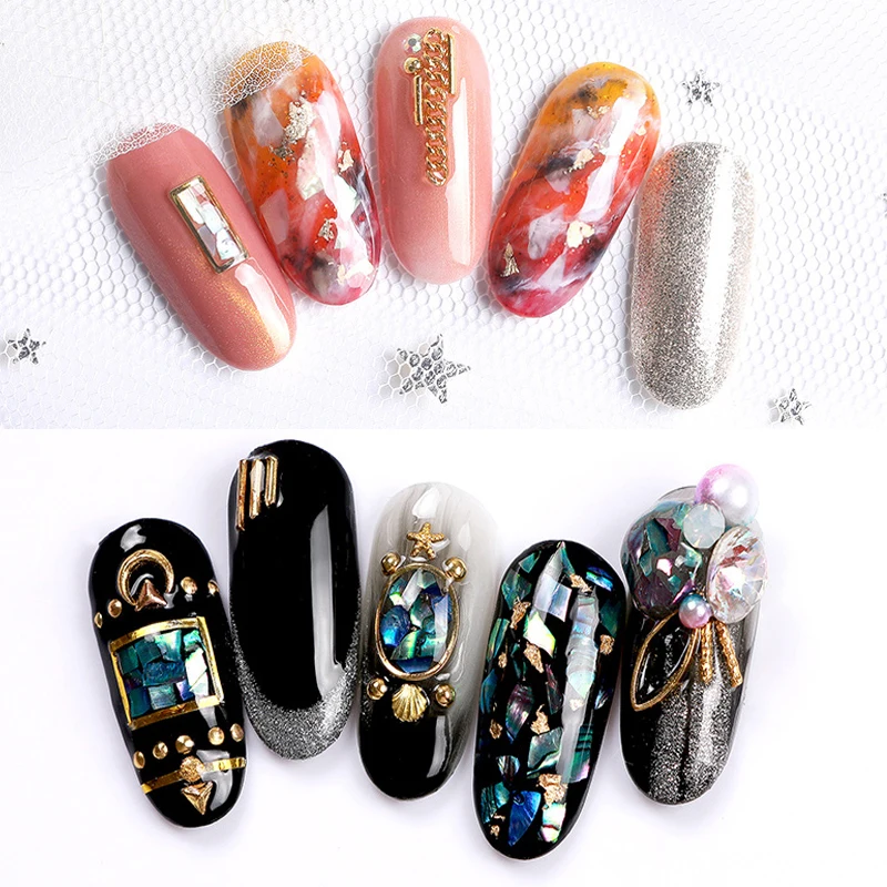 Раздавленные натуральные морские ракушки фрагменты толстые Искусственные