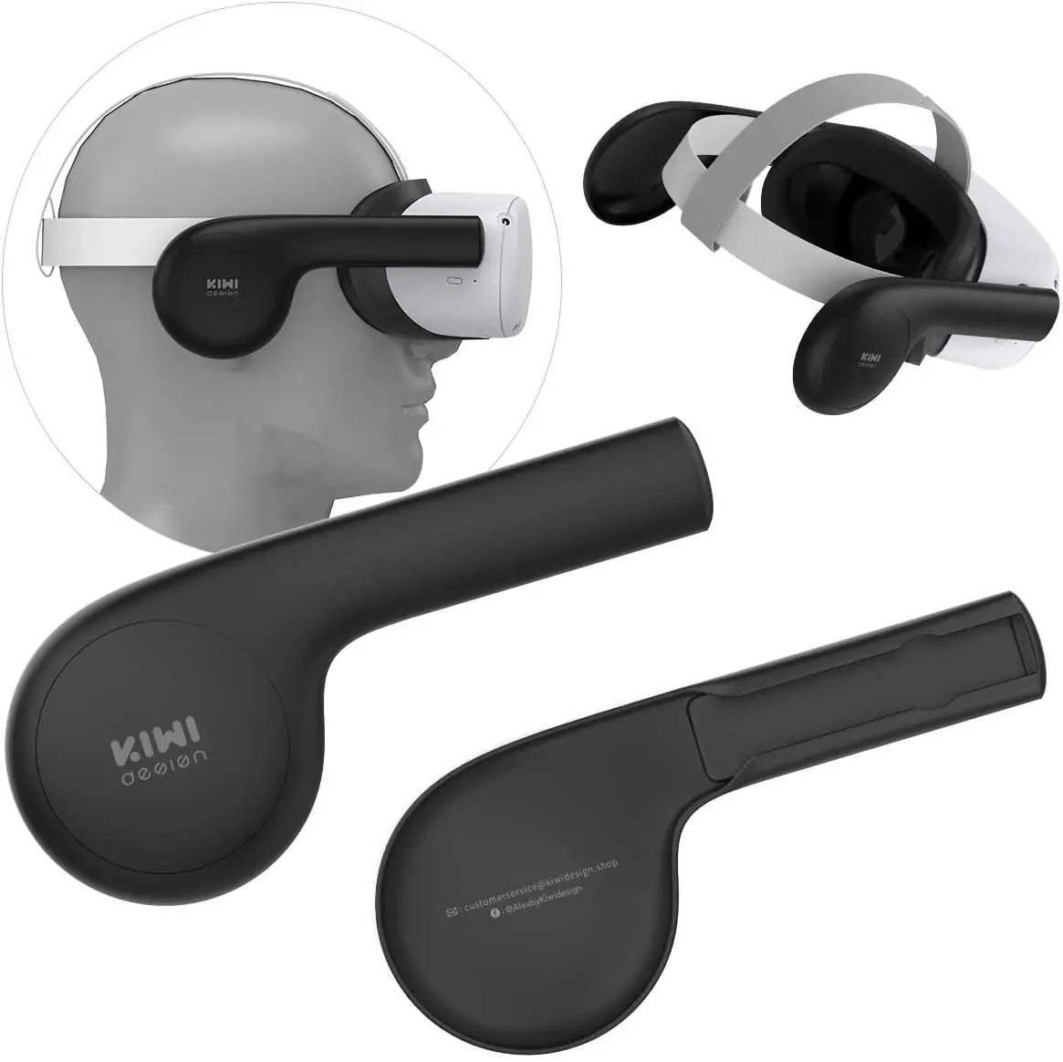 

design Silicone Ear Muffs for Oculus Quest/Quest 2 VR Headset, A Enhancing Sound Solution for Oculus Quest/Quest 2