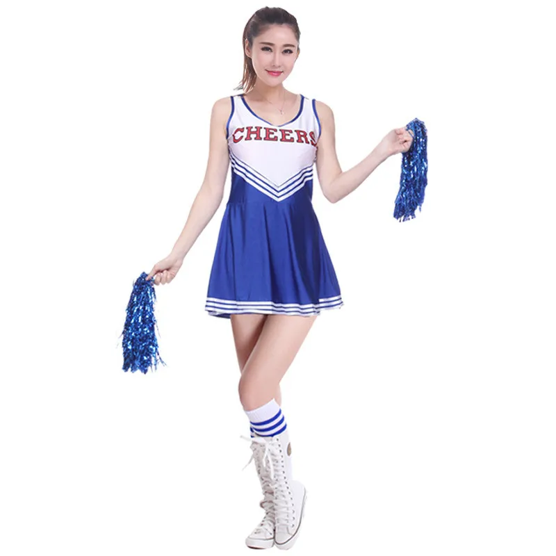 Sexy Sport Cheerleader Costume High School Girl Uniform Basketball Game Team Show Women Dress | Спорт и развлечения