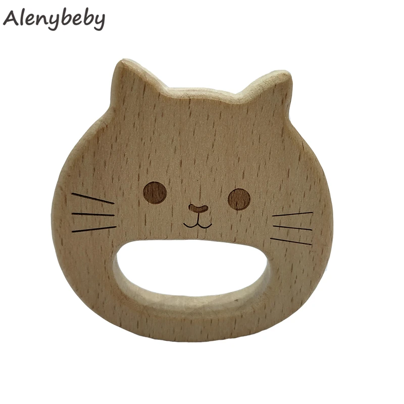 Деревянная натуральная деревянная игрушка-прорезыватель для детей детские