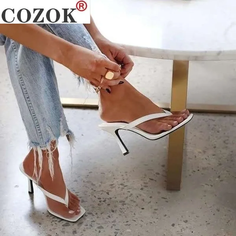 

2021 Summer New Women Sandals Fashionable Sexy Open-toed Women High-heel Sandals Outer Wear Comfortable Walking Women Sandals