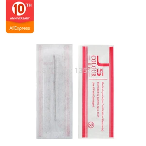 1R макияж бровей Иглы стерилизованные 100 шт Перманентный макияж иглы тату иглы Бесплатная доставка