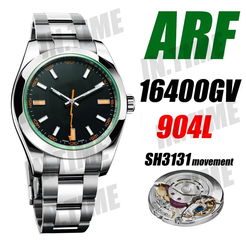 

Men's Automatic Mechanical Watch Milgauss 116400GV ARF Lightning 1:1 904L Stainless Steel Case And bracelet SH3131 Movement01