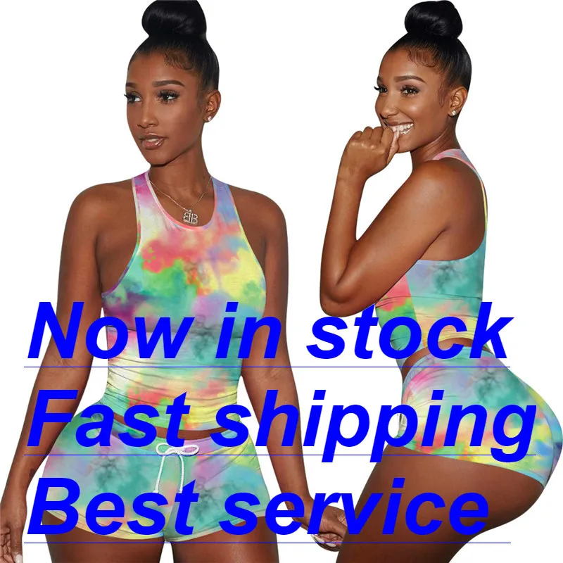 Женский спортивный костюм из двух предметов: футболка без рукавов и шорты| |