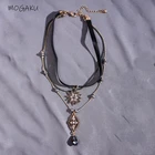MOGAKU в винтажном стиле; Женские ожерелья классические подвески ожерелья для мужчин модные женские туфли свадебные вечерние ювелирные изделия аксессуары в элегантном офисном стиле, Женское Ожерелье