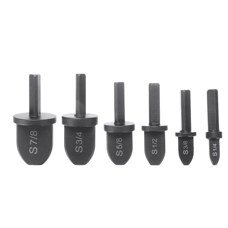 

6pcs 7/8''-1/4'' Copper Pipe Swaging Tool Drill Bits Tube Expander Drill Bit Set 1/4"Hex Shank Install For Manual Electric Drill