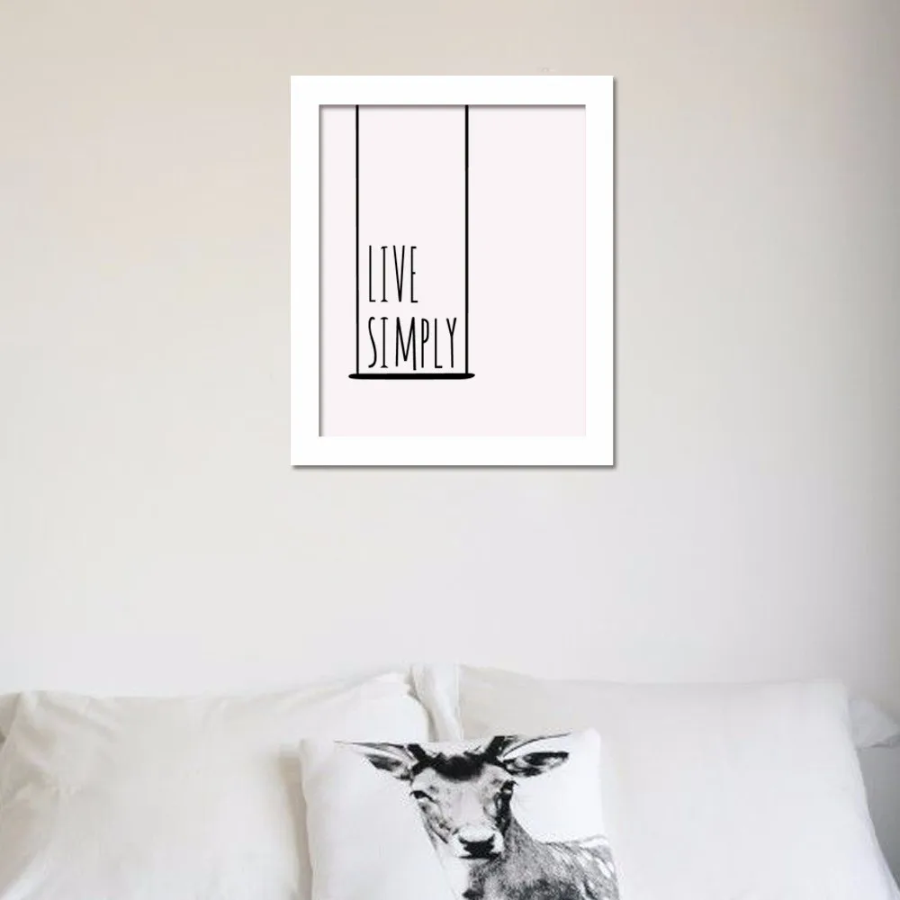 Мотивационный трафарет в живую просто буквы холст искусство печать настенные