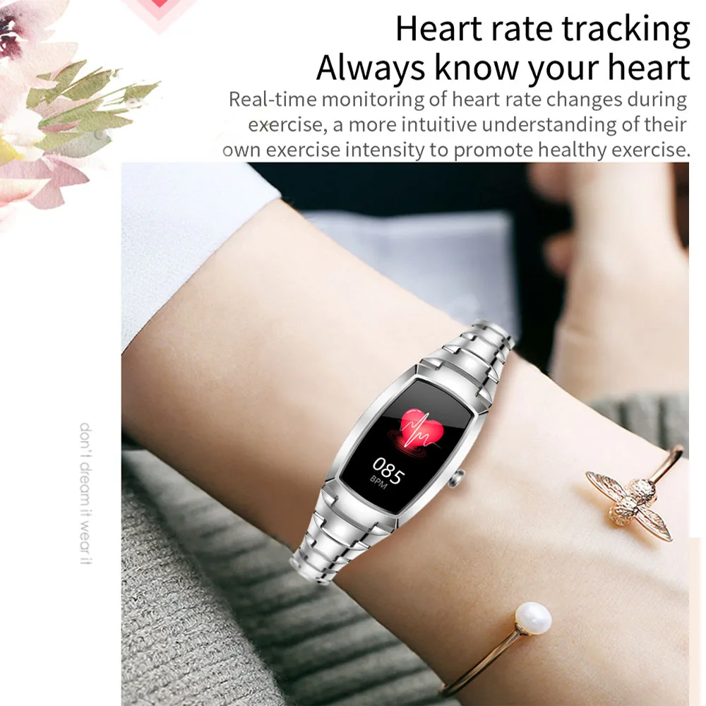 Gfordt Smart Watch For Women, Digital Watch with Heart Rate, Blood Pressure Fitness Tracker,Pedometer Activity Tracker Wristband