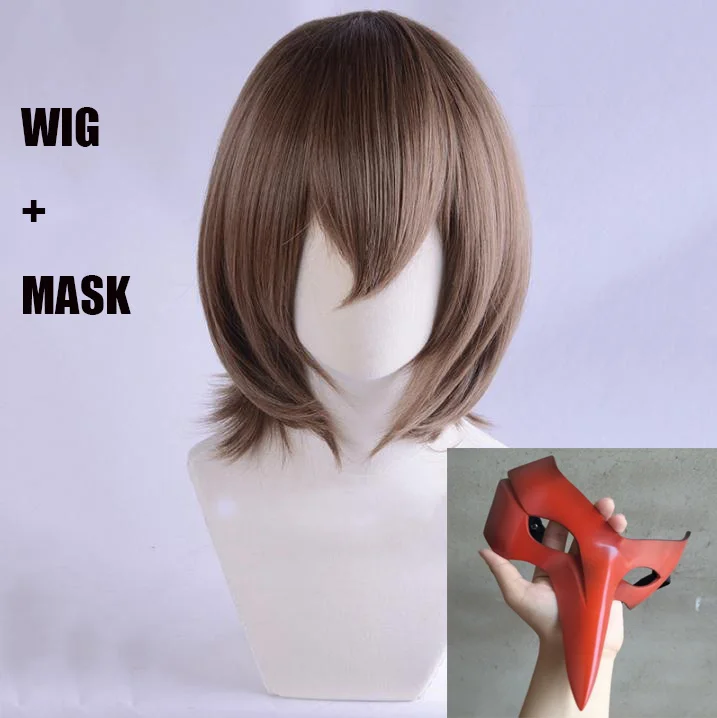 Persona 5 Косплей Goro Akechi маска парик P5 Persona 5 Косплей Goro Akechi косплей парик маска - Цвет: WIG MASK