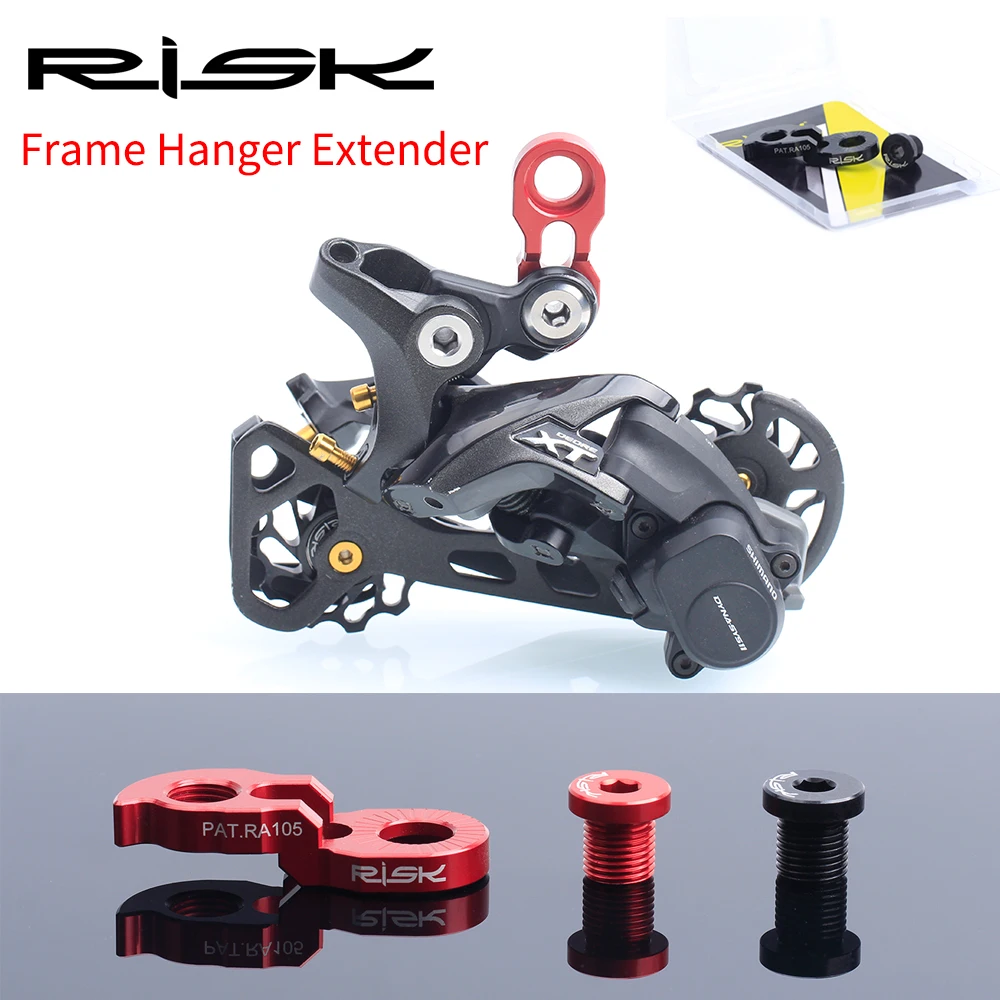 

RISK Mountain Road Bicycle Bike Frame Rear Derailleur Link Hanger Extender Extension For Cassette Gear Tail Hook Extender