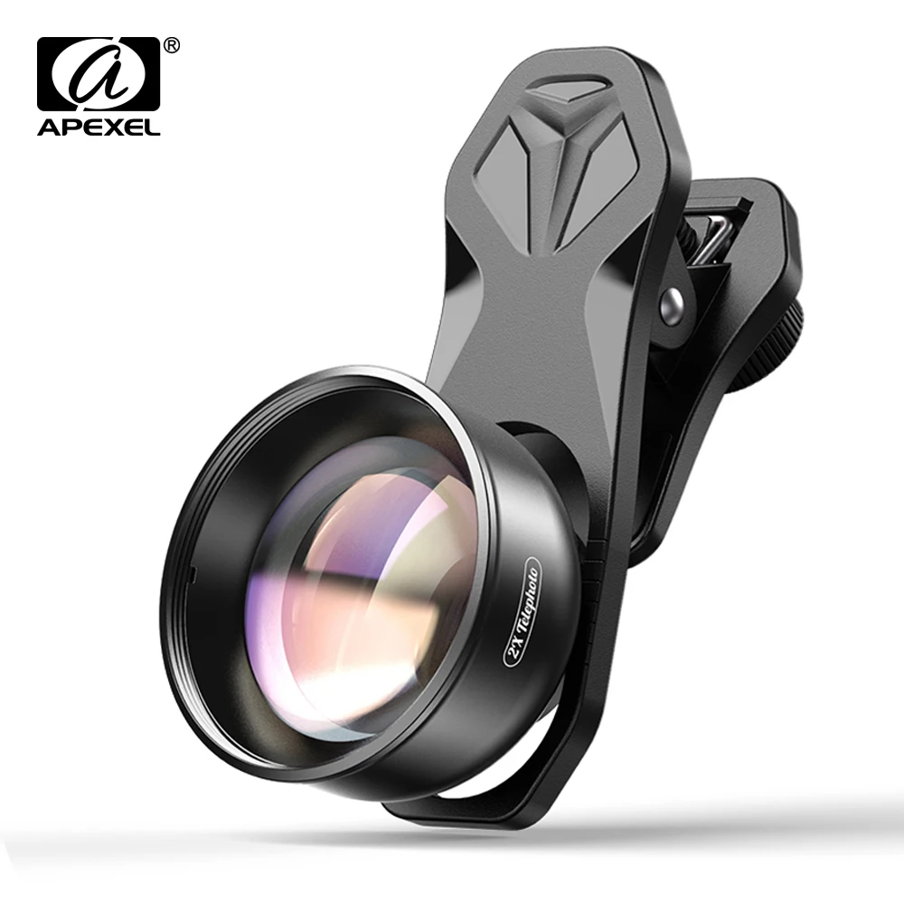 APEXEL фотообъектив 4K HD 2X телескопический объектив с телеобъективом и зумом + CPL