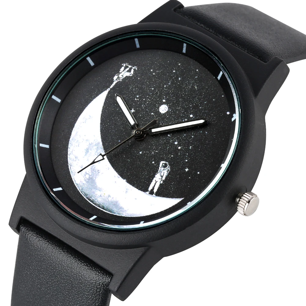 Мужские часы браслет подарочный набор кварцевые с рисунком астронавта мужские