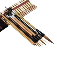 5pcsset bamboo traditional chinese calligraphy brushes set writing art painting supplies