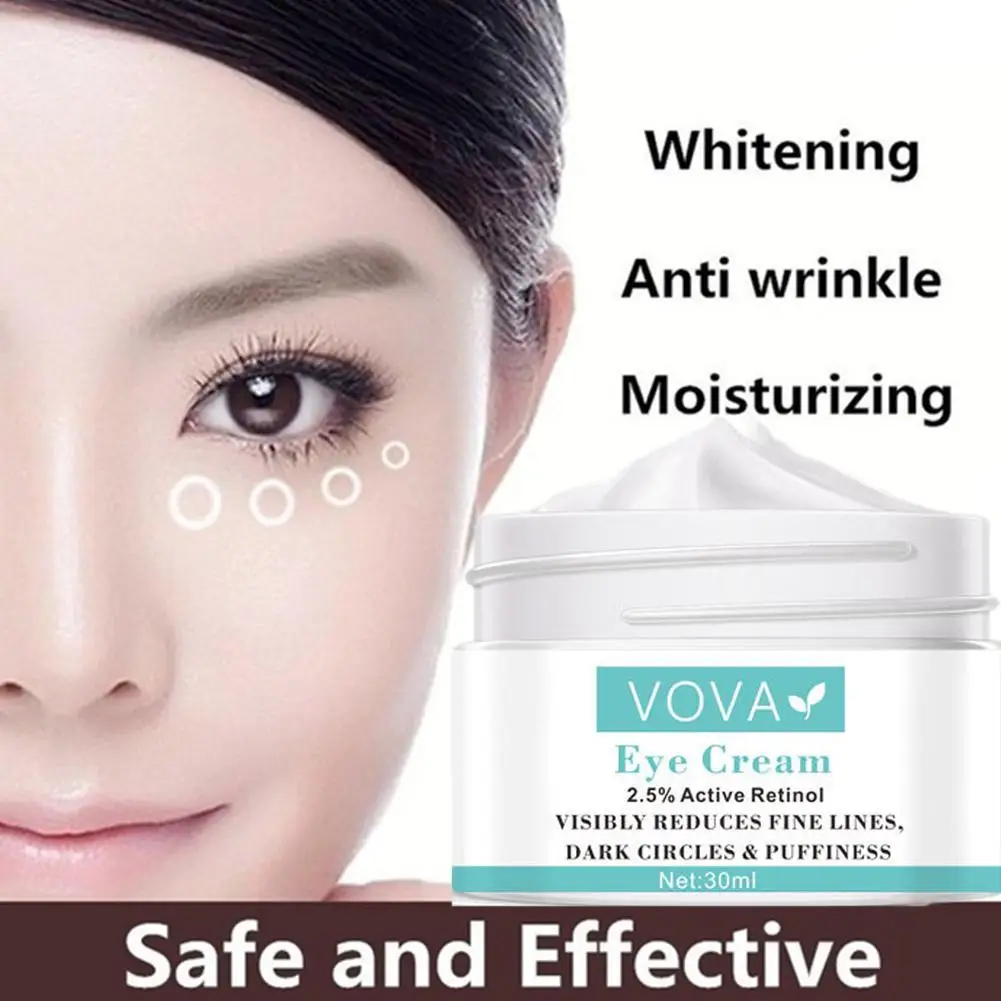 

30g Wrinkle-reducing Eye Cream Retinol Cream Anti Puffiness Gel Dark Circles Delays Aging Fades Wrinkles Firming Brighten Skin