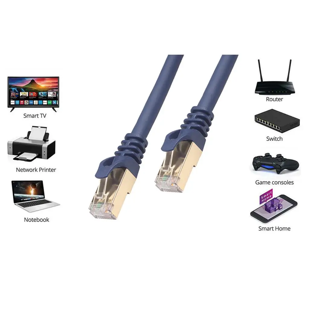 

1 соединительный кабель Ethernet CAT8, Интернет-сеть с разъемом RJ45, 20 м
