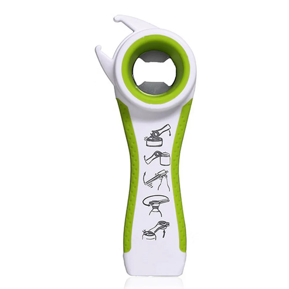 Bottle Opener Home Kitchen Multifunction 5 In 1 Bottles Jars Bar Tool Cans Manual Drink Can Beer Gadget #45 | Дом и сад