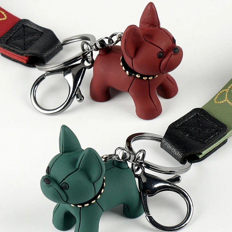 

French Punk Bulldog Keychain Car Key Ring Key Chain For Mini Cooper S R56 R50 F56 JCW R53 F55 R60 R55 R57 R58 F60 One Clubman