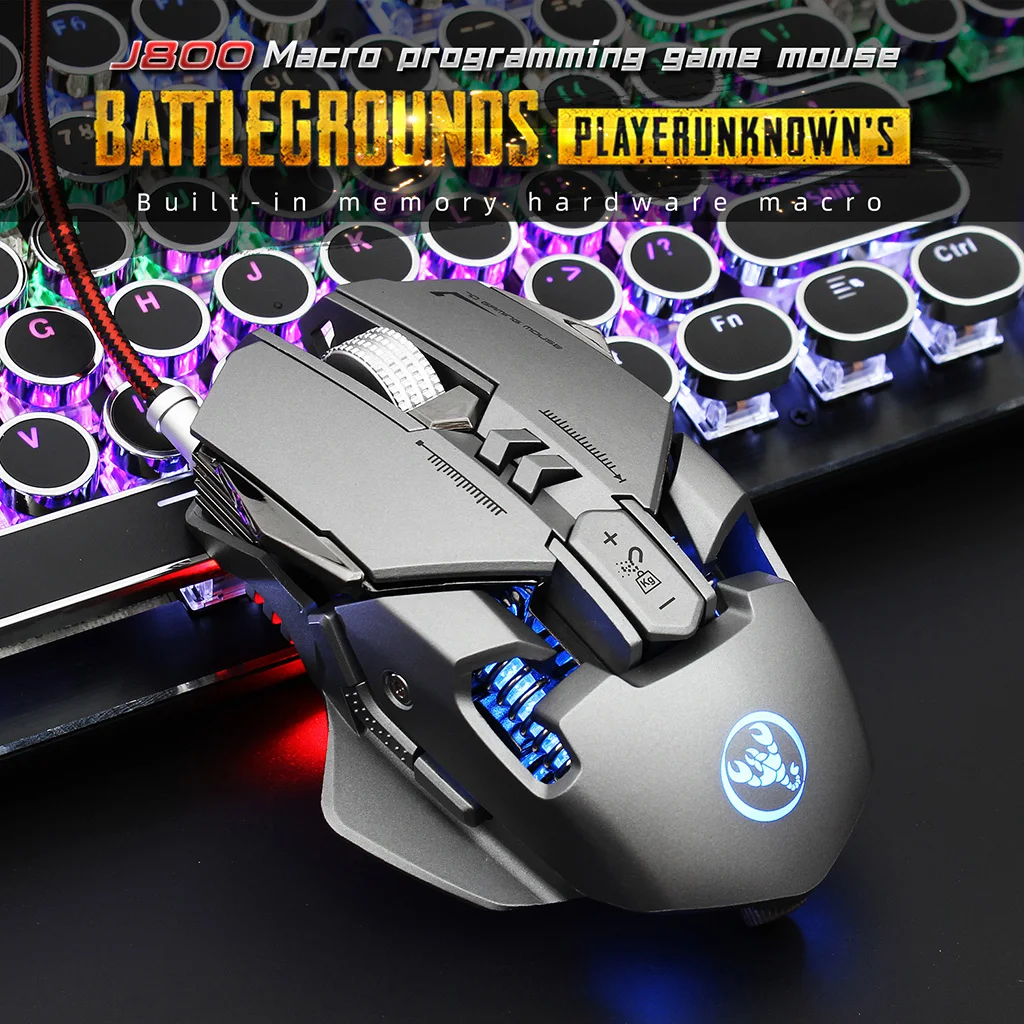 

Gaming Mouse [6400 DPI & 7 Programmable Buttons] Professional Wired Mouse, Comfortable Full Size Mice. - Plug & Play