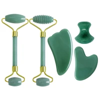 natural aventurine massage roller for face skincare face lift tools slimming beauty neck thin skin relaxation health care tool