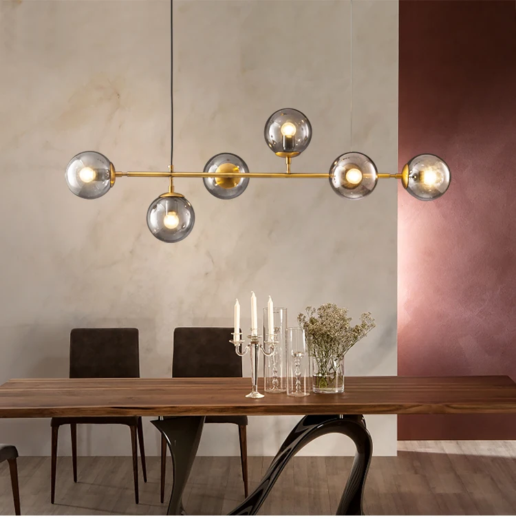 저렴한 북유럽 긴 마술 콩 레스토랑 샹들리에 간단한 거실 모델 룸 전시 홀 유리 공, 크리에이티브 개성 바 저렴한 북유럽 긴 마술 콩 레스토랑 샹들리에 간단한 거실 모델 룸 전시 홀 유리 공, 크리에이티브 개성 바
