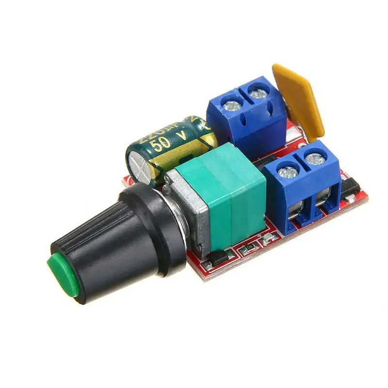 1 шт. мини 5A PWM Max 90 Вт контроллер скорости двигателя постоянного тока 6 в диммер