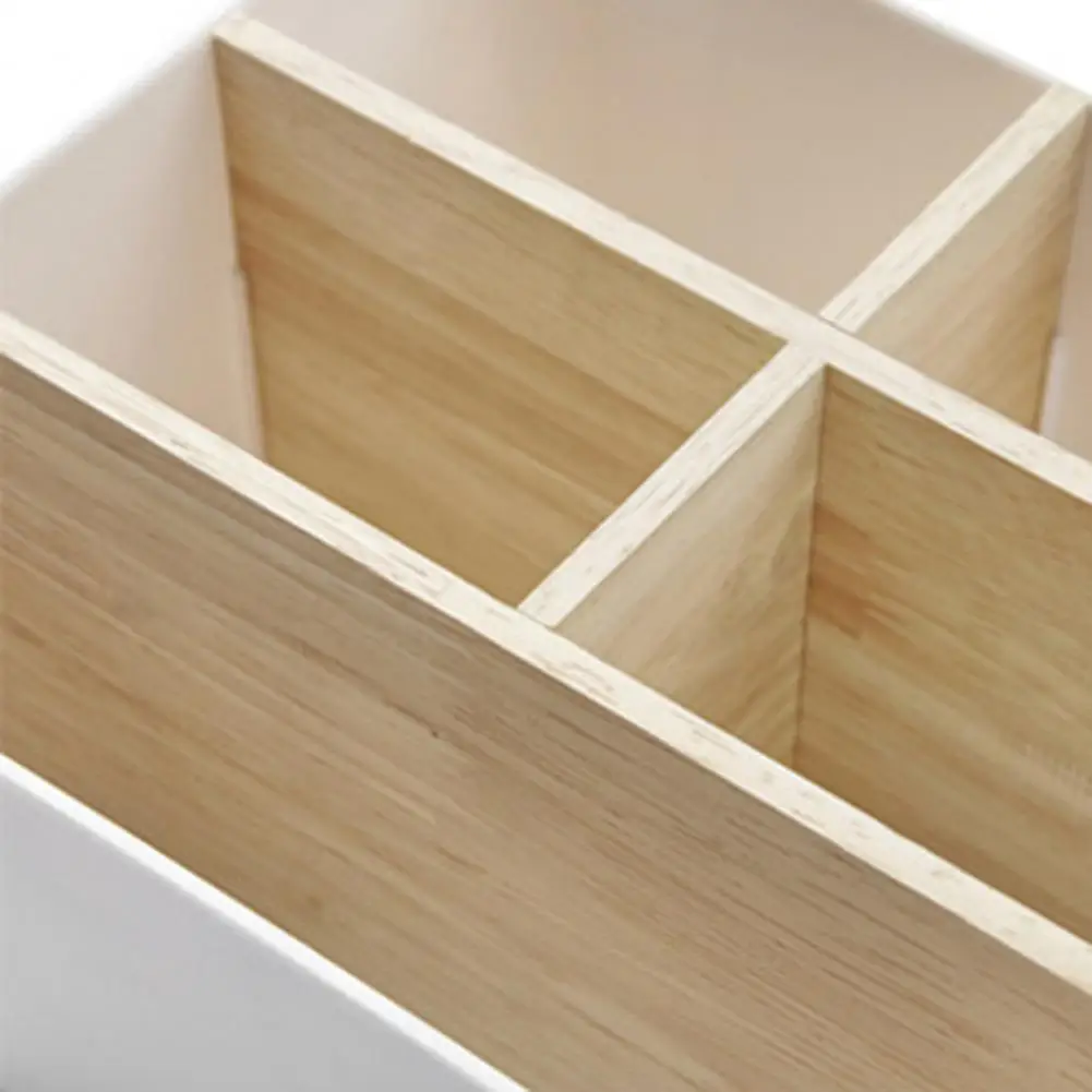 

Storage Box Multi-use More Compartments Rubberwood Makeup Storage Box for Women Storage Box for storing makeup object Rubberwood