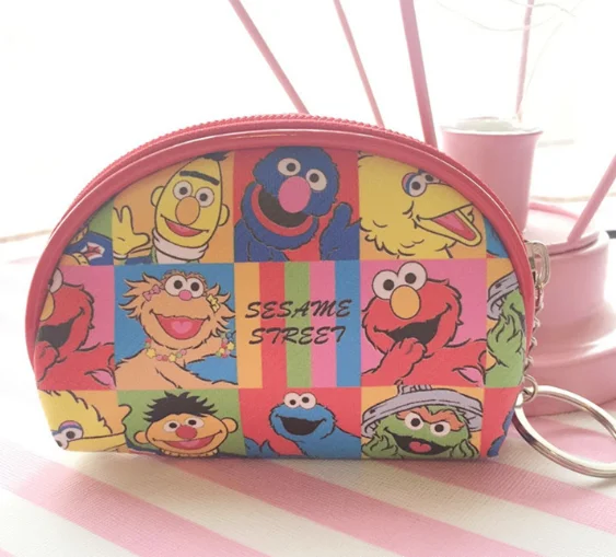 Hello kitty холщовый ручной кошелек для монет и кошелек, чехол, сумка; карманная цепочка для ключей, женская сумка-держатель для макияжа - Цвет: Прозрачный