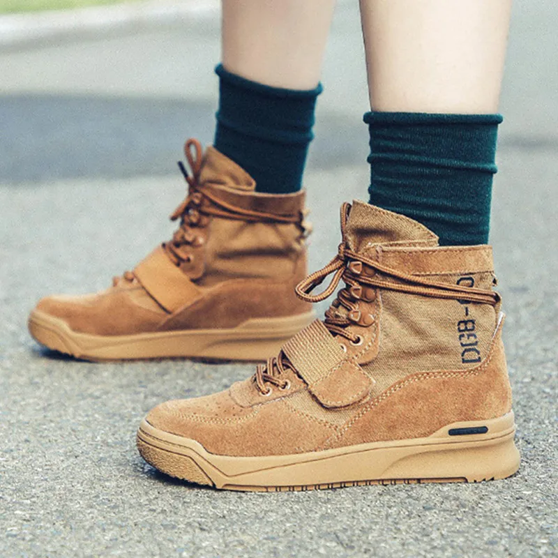 Women's Ankle Boots Punk Autumn Leather Ladies Shoes Lace-up Platform Casual Outdoor Winter For women plus size35-42 | Обувь