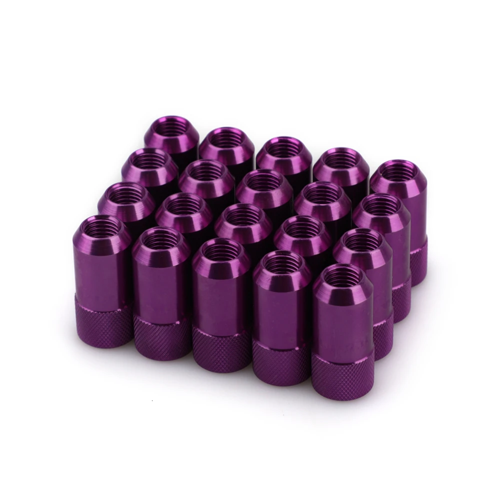 20 PCS 42mm Length Racing Lug Nuts d1 Alloy Aluminum 7075-t6 m12x1.5 Aftermarket Wheel Nut Jdm Accessories