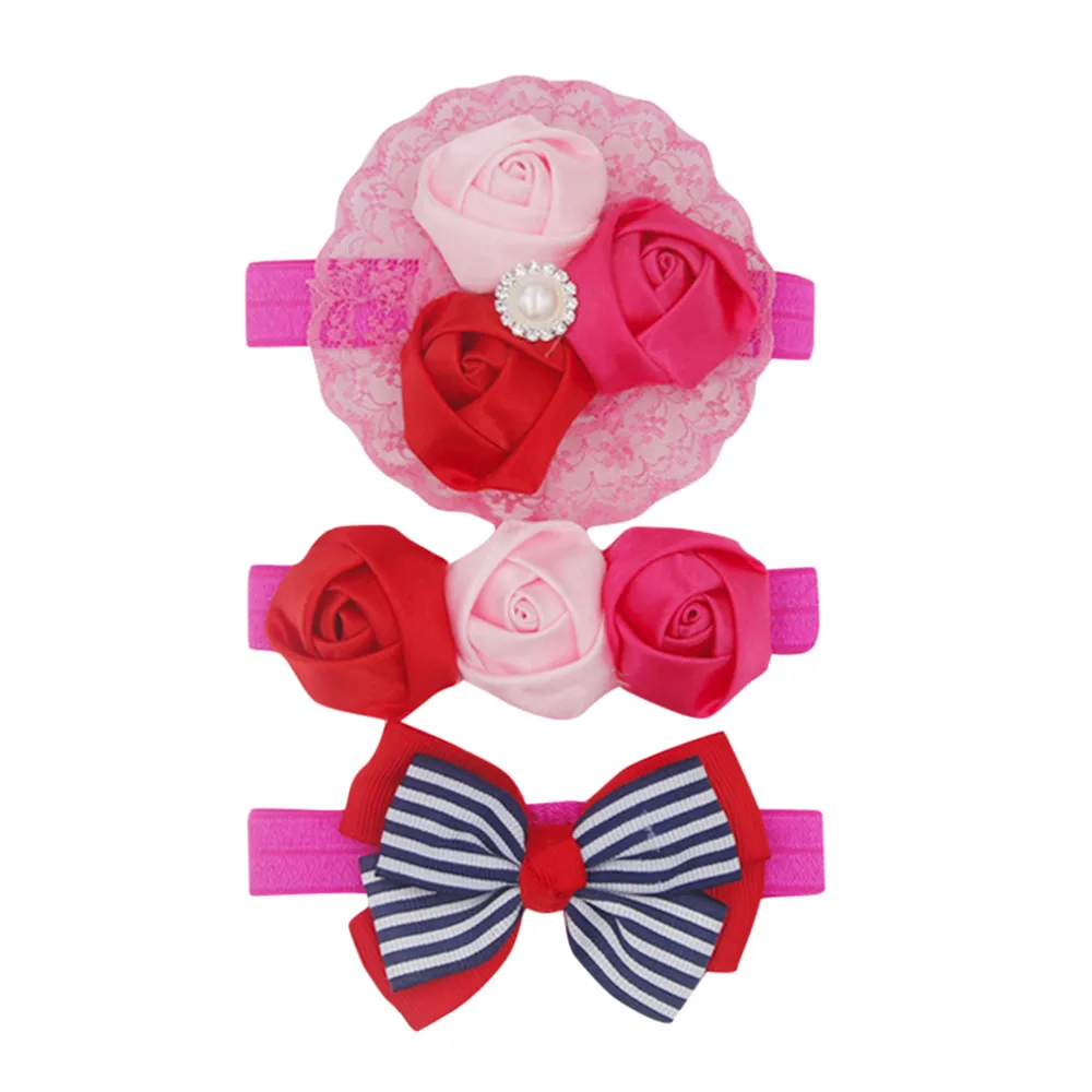 3pcs Baby Girl Headbands Hair Girls Haarband Bowknot Accessories Hairband Set Clothes Bandeau Bebe Fille | Детская одежда и обувь