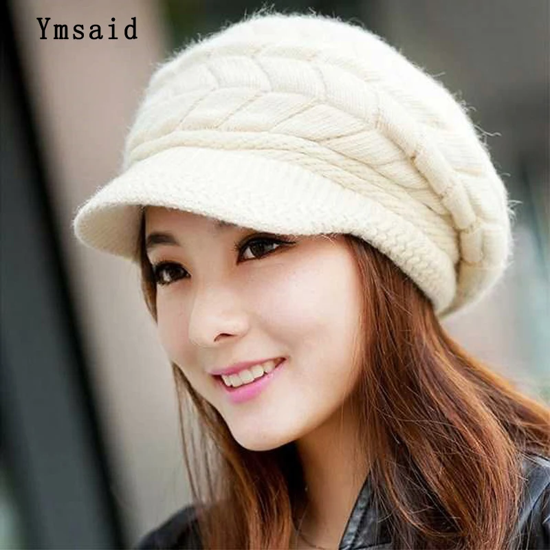 Новинка женская зимняя шапка теплые облегающие шапки вязаные с флисовой
