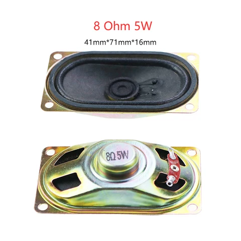 JCD 1 шт. 8 Ом 2 Вт 3 Вт 5 Вт 10 Вт 4R 8R 2/3/5/10 Вт 40 мм 52 мм 66 мм 77 мм 4070 5090 Диаметр Громкоговоритель