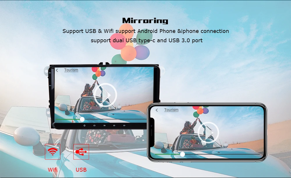 Josmlie Авторадио 2din Android 9,0 Автомобильный мультимедийный для VW Passat B6 CC Amarok Volkswagen Skoda Octavia 2 Superb Seat Leon Golf 5