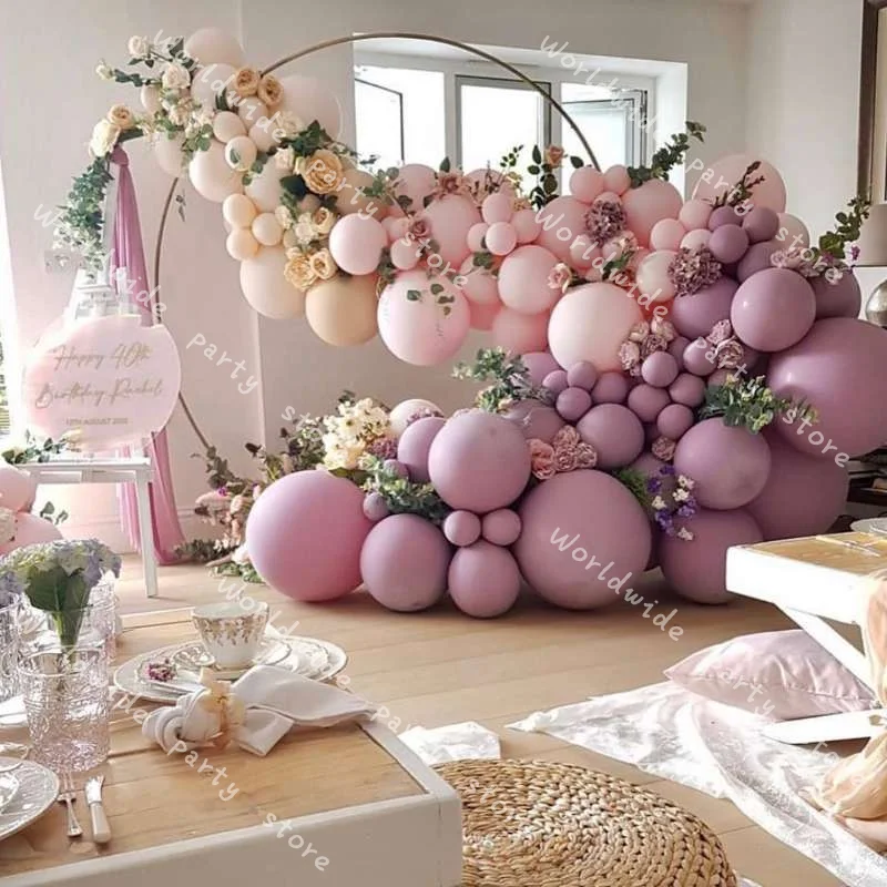 

Globos детского дня рождения воздушные шары "сделай сам" Гирлянда в два раза, Лилового и кремового цветов светильник розовый шар арочный компле...