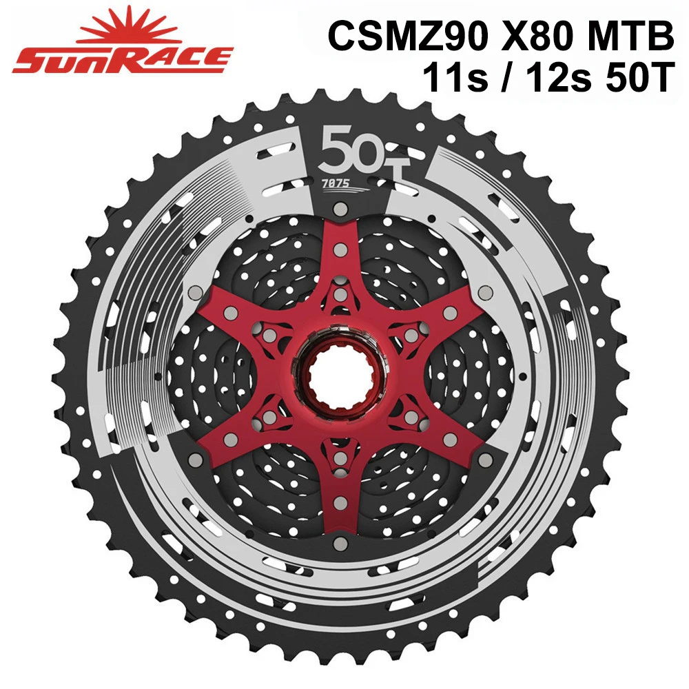 Sunracing 10s 11s 12s велосипедные кассеты для MTB велосипеда 46T 50T свободного хода, CSMX80 Z90 S8 S3 X3 велосипедные маховики для Deore sram