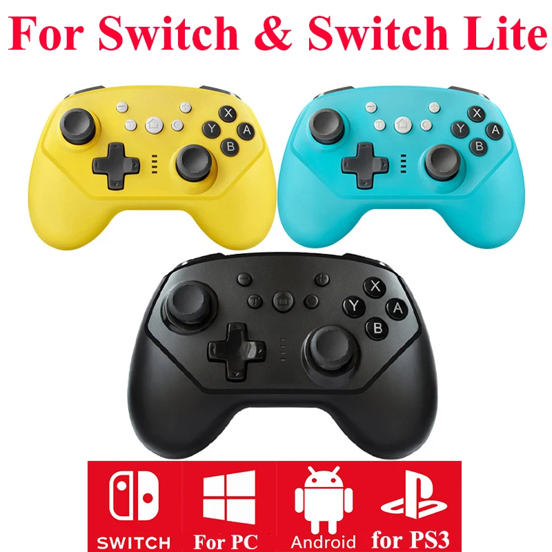 Беспроводной игровой контроллер для Nintendo Switch Pro геймпад Lite консоль джойстик PS3 ПК