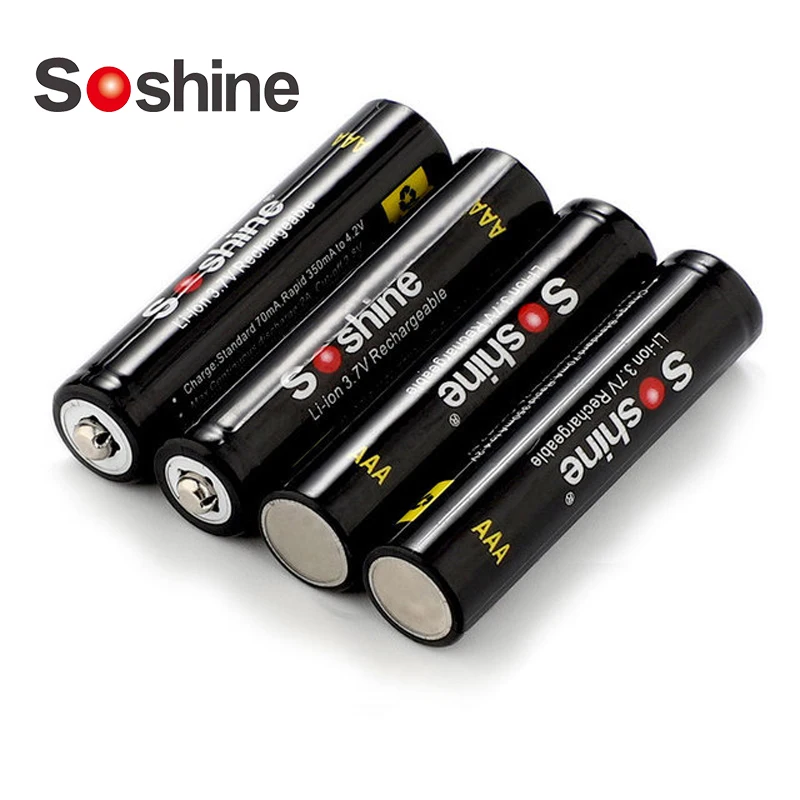 Литиевая аккумуляторная батарея Soshine 10440 AA No.7 3 7 в 350 мАч 2 шт - купить по выгодной