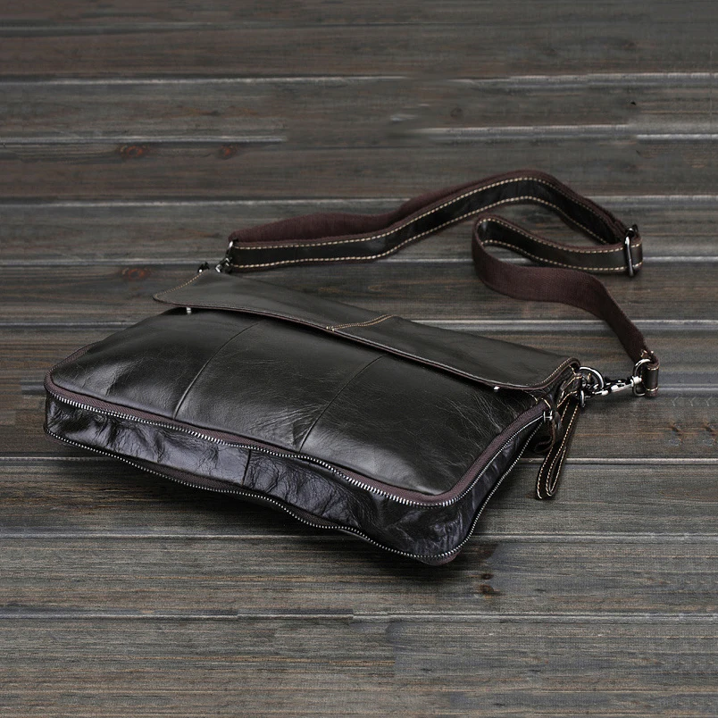 Брендовая дизайнерская Стильная мужская деловая винтажная сумка мессенджер из